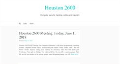Desktop Screenshot of hou2600.org